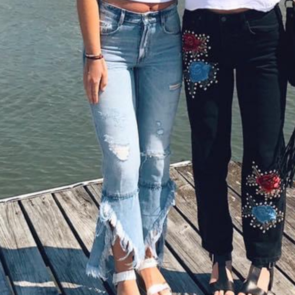 Zara flare jeans